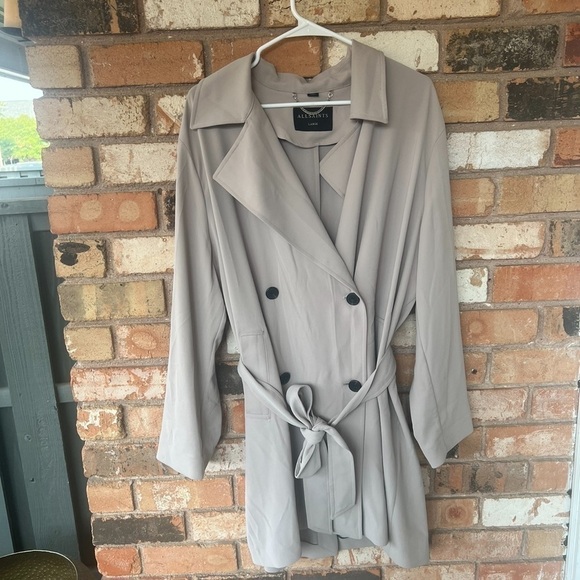 Allsaints oversized Trench Coat size L - Picture 10 of 13